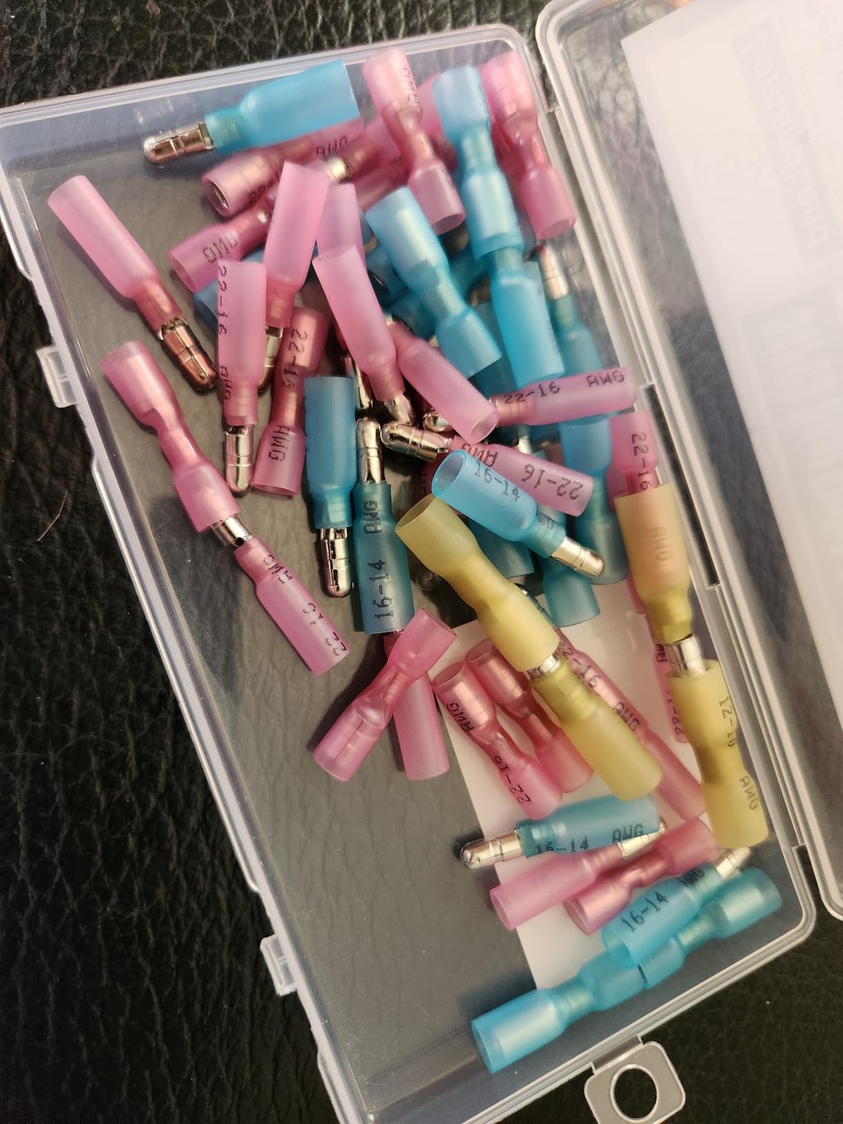 54PCS Heat Shrink Bullet Wire Connectors Kit 22-10AWG Waterproof Bullet connectors Heat Shrink Female&Male Connector for Automotive Boat Stereo Industrial Equipment customer photo 2