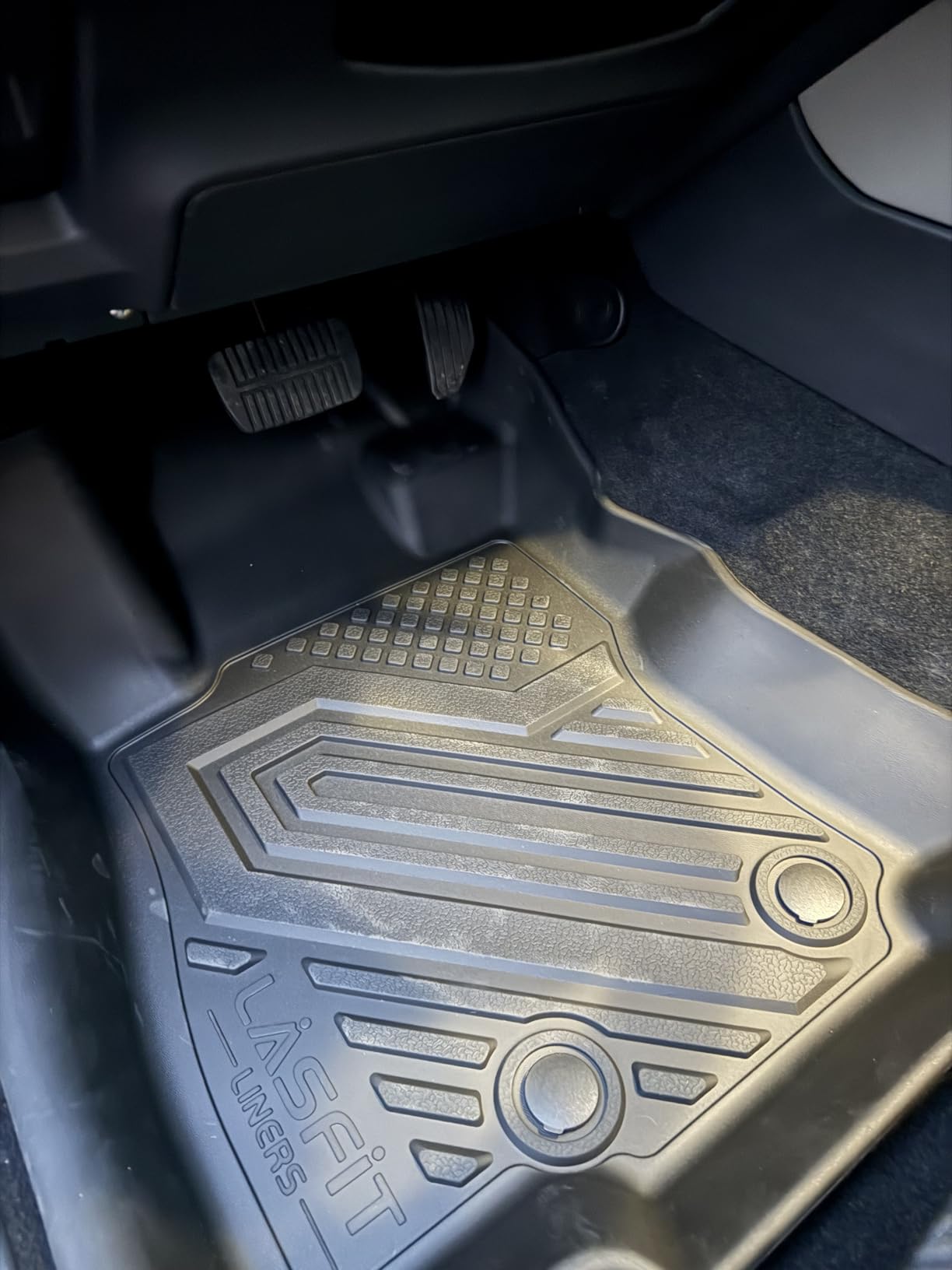 LASFIT Cargo Mat & Backrest Mats for Kia Telluride 2025 2024 2023 2022 2021 2020, All Weather TPE Custom Fit Trunk Mats & Seatback Mats Accessoires for Kia Telluride 2020-2025, Black customer photo 1