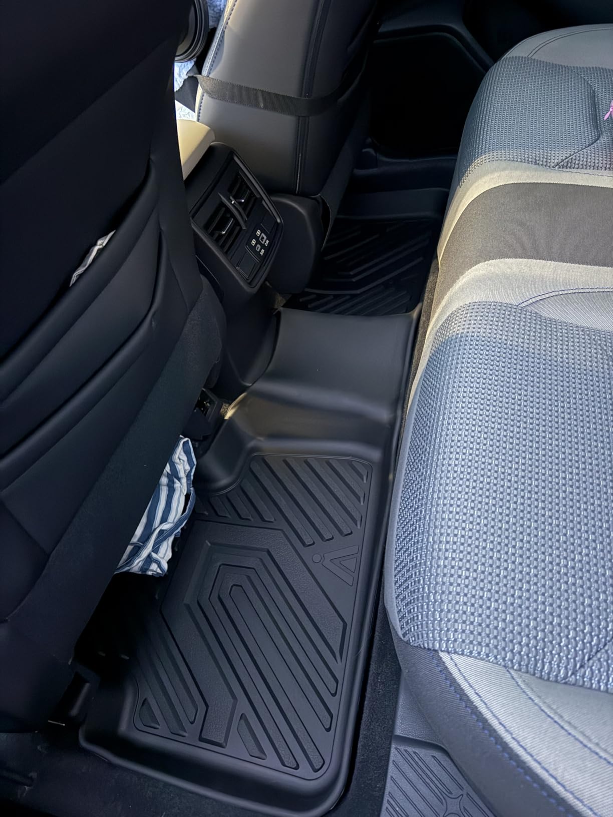 LASFIT Cargo Mat & Backrest Mats for Kia Telluride 2025 2024 2023 2022 2021 2020, All Weather TPE Custom Fit Trunk Mats & Seatback Mats Accessoires for Kia Telluride 2020-2025, Black customer photo 2