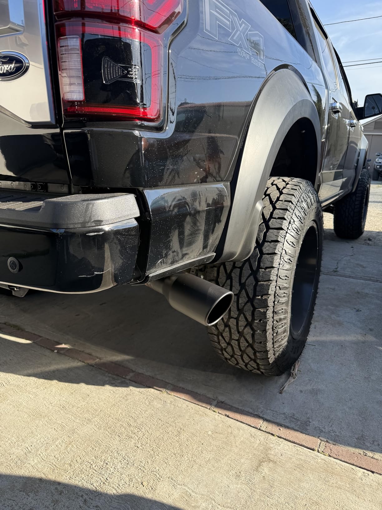 Richeer 3 to 4 inch Blue Burnt Exhaust Tip, 3
