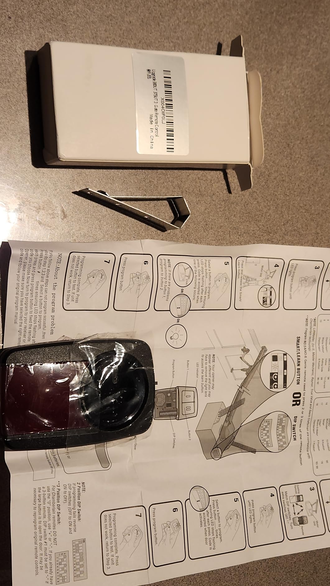 380UT Chamberlain klik5u-bk2 klik3u-bk Garage Door Opener Remote Clicker, 375UT Universal Garage Door Remote for Lift Master Craftsman Genie (2PCS) customer photo 2