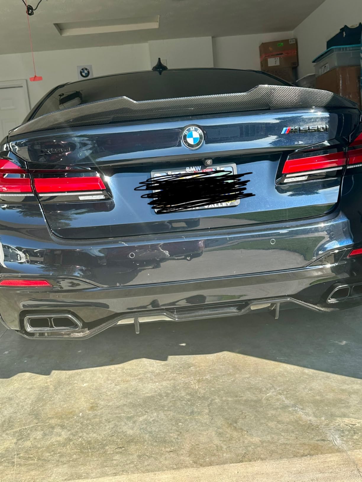 AeroBon Real Carbon Fiber Side Mirror Caps Compatible with 2017-2023 BMW 5-Series G30 Sedan Mirror Cpas (Replacement Style) customer photo 1