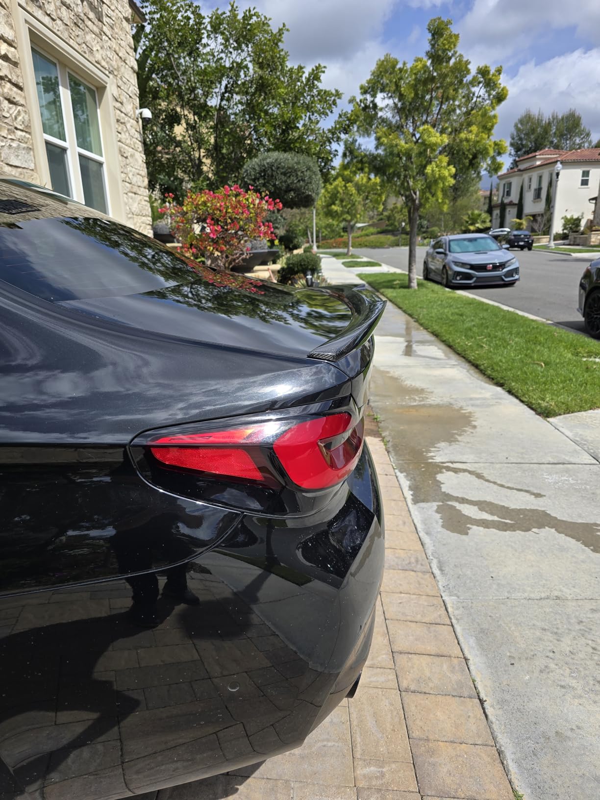 AeroBon Real Carbon Fiber Side Mirror Caps Compatible with 2017-2023 BMW 5-Series G30 Sedan Mirror Cpas (Replacement Style) customer photo 2