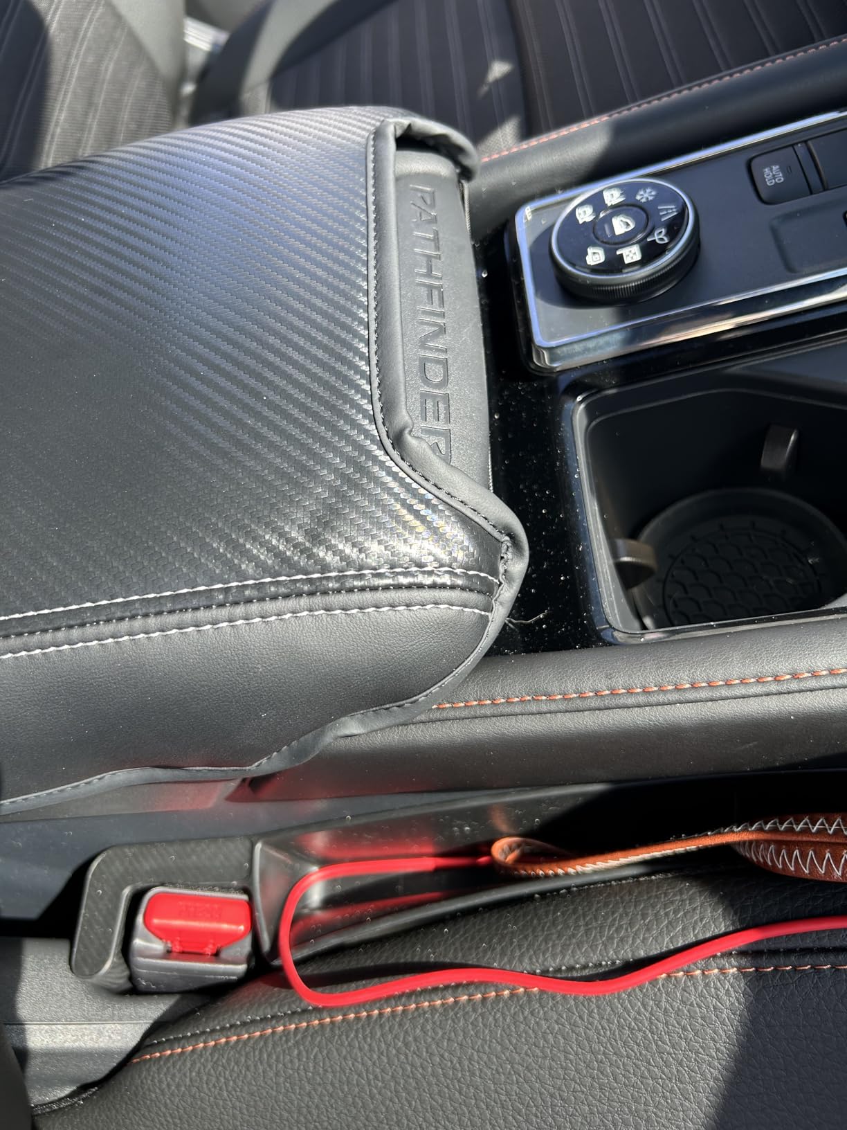 2025 2026 Kicks Accessories Center Console Cover for Nissan Kicks (S/SV/SR), Waterproof &Comfy Leather Kicks Armrest Cover 2026 2025 Kicks Accessories customer photo 1