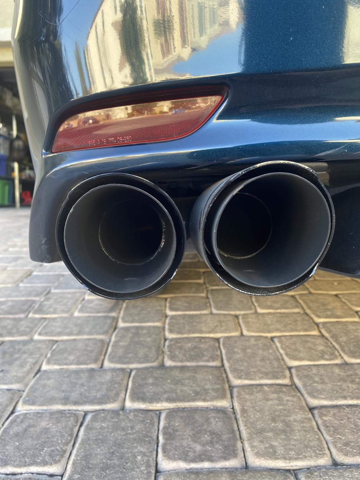 2-Pack Carbon Fiber Dual Exhaust Tips 2.5