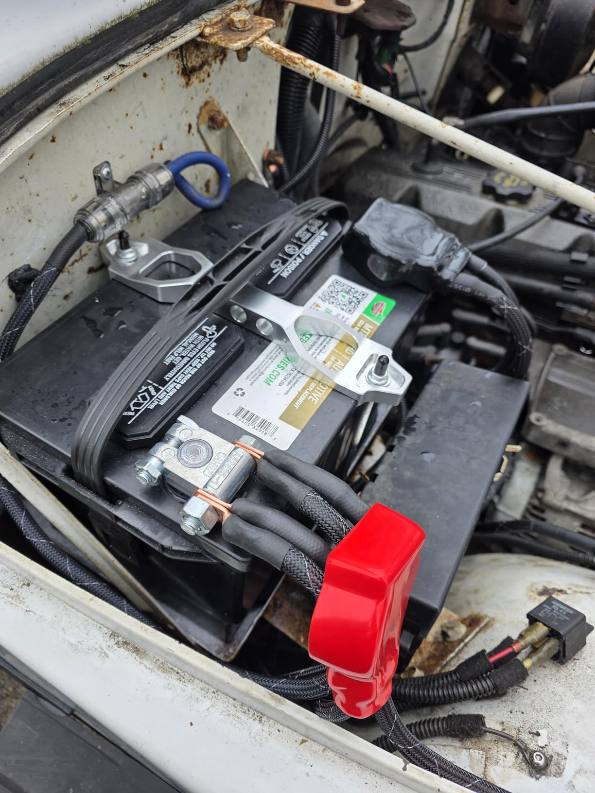 Military Spec Battery Terminals,Heavy Duty Battery Terminal,Battery Post Terminals for Marine Car Boat RV and Vehicles 4 Pcs customer photo 2