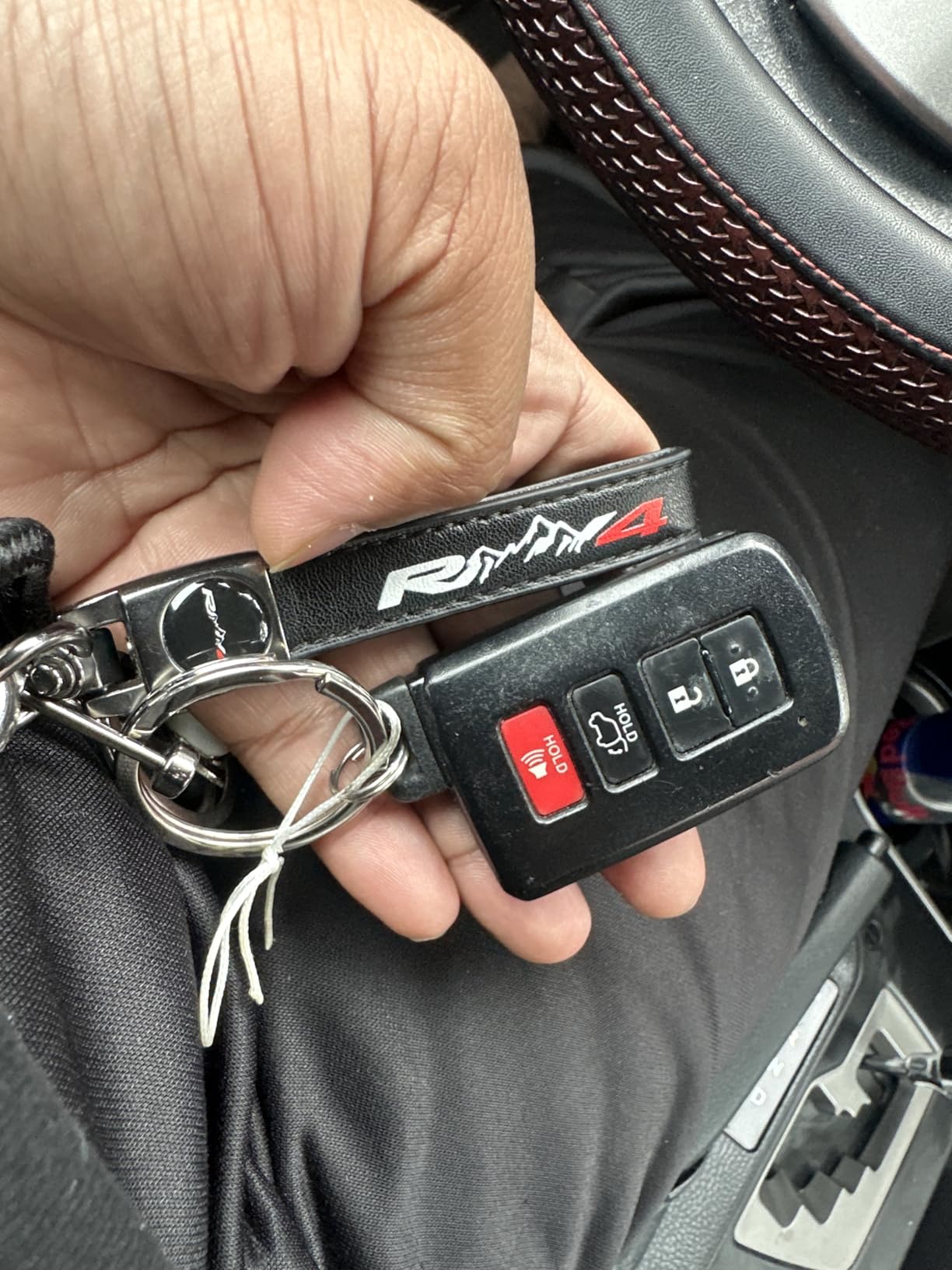 Leather Car Key Chain Metal Car Keyring Accessories customer photo 1