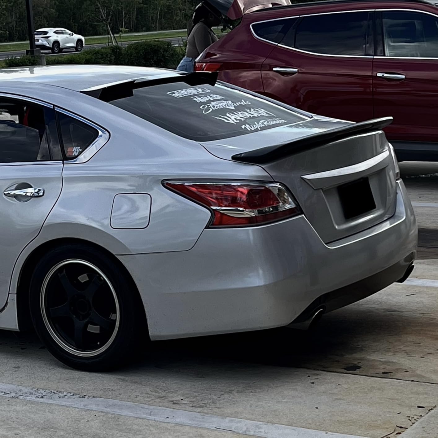 Rear Window Top Roof Spoiler Wing Compatible with for Nissan Altima 2012 2013 2014 2015 2016 2017 2018 Gloss Black Painted ABS Material Accessories JDM customer photo 1