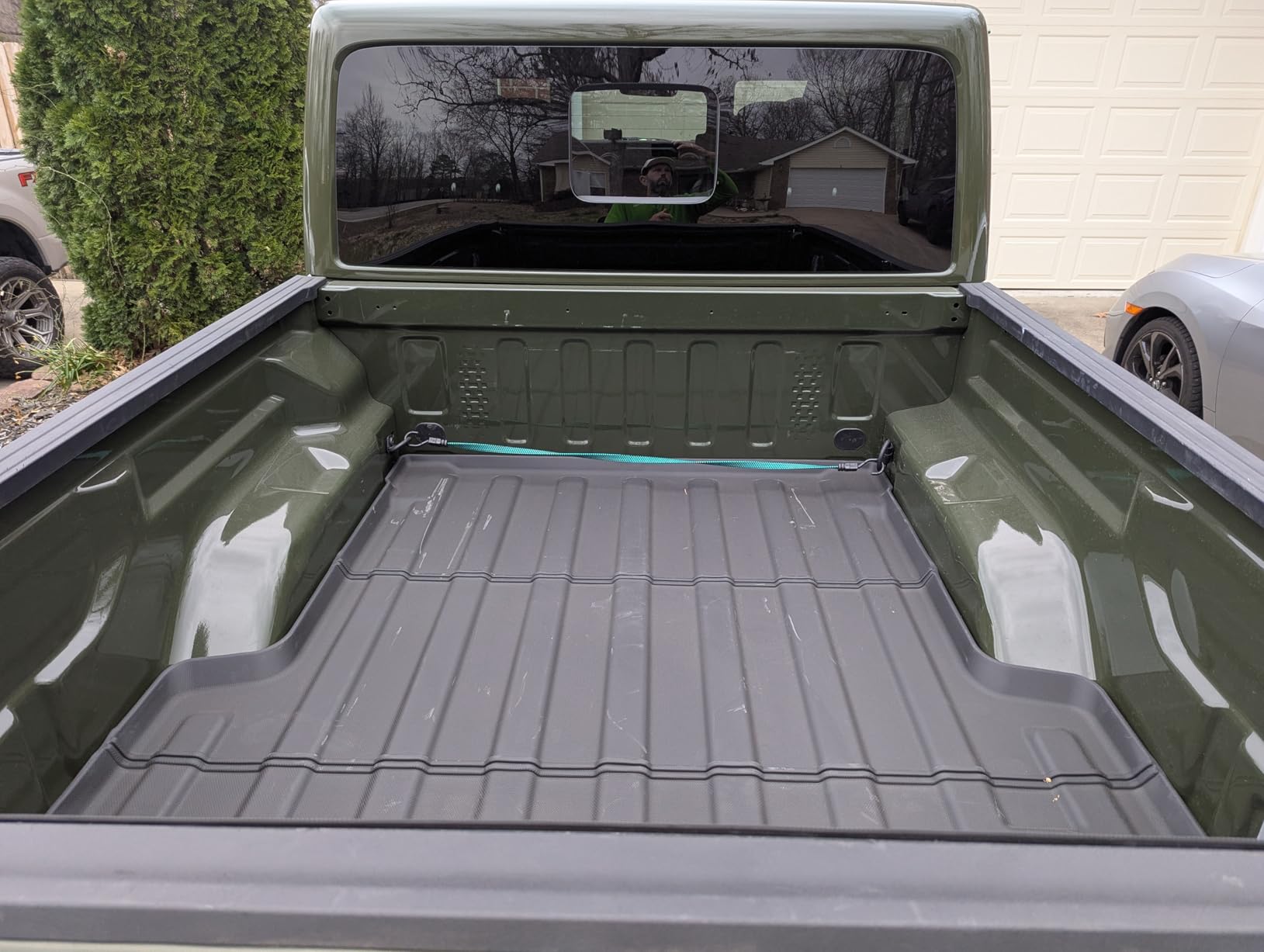 LASFIT Cargo Mat for Jeep Grand Cherokee 2011-2021 All Weather TPE Custom Fit Rear backrest Mat Trunk Seatback Cargo Liner, Black customer photo 1