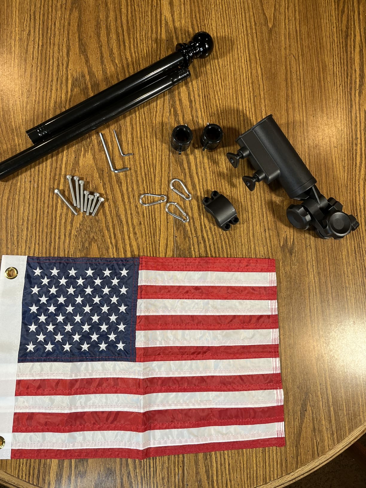 Golf Cart Flag Holder with USA Flag Pole Mount Kit Set Fit for Club Car Precedent DS Tempo customer photo 1