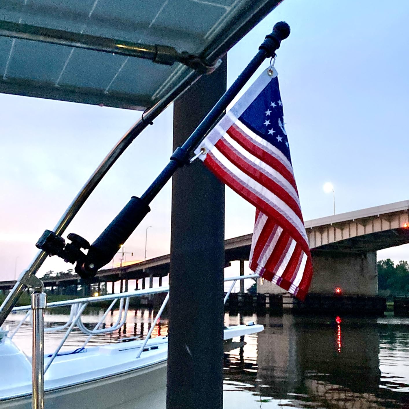 Golf Cart Flag Holder with USA Flag Pole Mount Kit Set Fit for Club Car Precedent DS Tempo customer photo 2