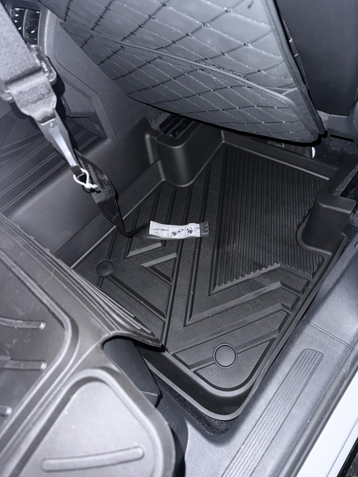 3W Floor Mats Fit for Volkswagen ID.4 2021-2025 2026, All Weather Custom Fit Floor Liner 1st & 2nd Row Full Set for Volkswagen ID4 Accessories, Black customer photo 1