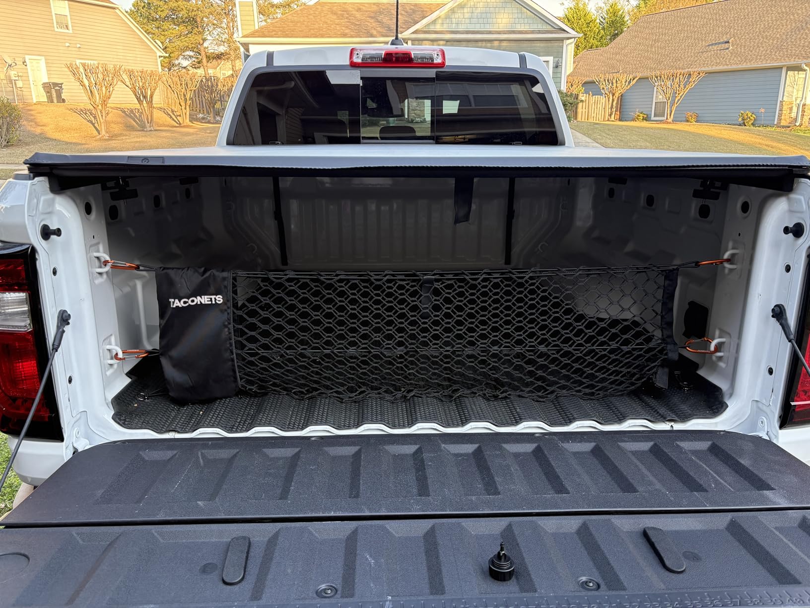 Envelope Cargo Net for Suburban | Tahoe | Yukon/XL | Escalade/ESV - Fits 2015-Current - Upgraded 5mm Bungee - Integrated Storage Bag - Heavy Duty Hooks - Designed in USA customer photo 1