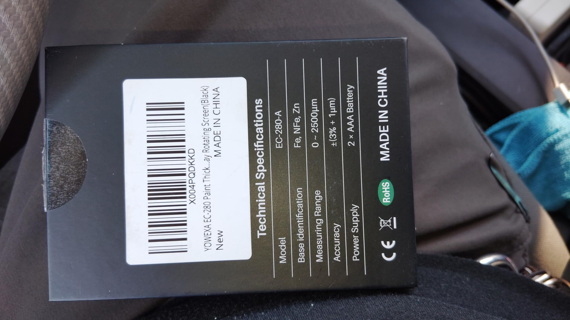Paint Thickness Gauge for Cars, 0-2500μm (0-98 mil) Digital Automotive Paint Thickness Meter, Auto Fe/NFe/Zn Detection, Used Car Inspection Coating Depth Gauge with Rotating Backlit LCD customer photo 2