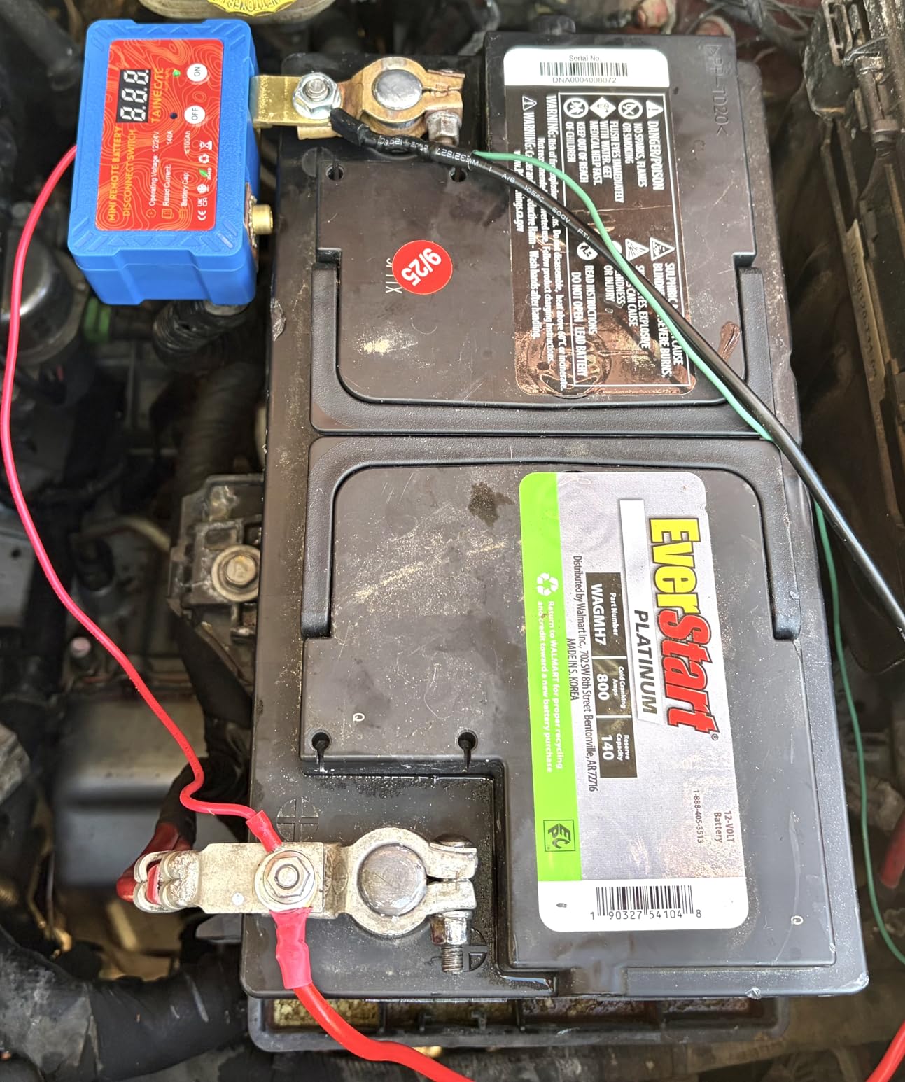 Battery Kill Switch for Car - Remote Battery Disconnect Switch 12V/24V 140A with LED Voltage Display | Anti-Theft & Battery Drain Protection | Compact Design for Vehicles Battery Up to 100AH customer photo 2