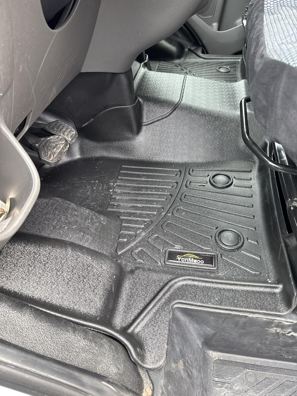 YonMeoo Floor Mats & Cargo Liner for Chevrolet Chevy Traverse 2024-2026 & GMC Acadia 2024-2026 & Buick Enclave 2025-2026 7-Seat Bucket Chairs All Weather TPE Set, Door Sill Protectors, Black Accessories customer photo 1