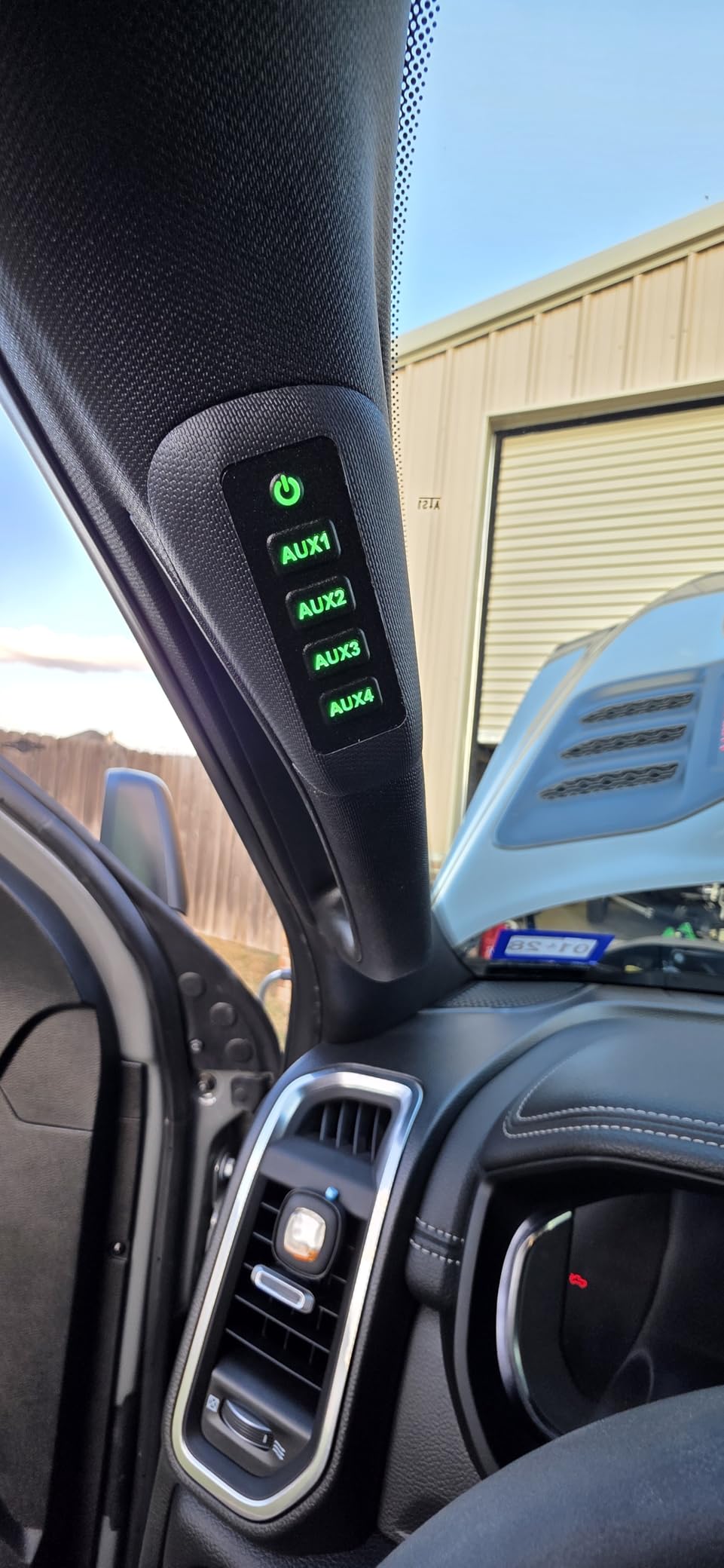 Voswitch R400 Grab Handle AUX Switch Panel for Ram 2500 3500 2019-On, Black Finish, 4-Circuit OE Style Control System, Factory Fit, Plug & Play, 12V Accessory Controller customer photo 2