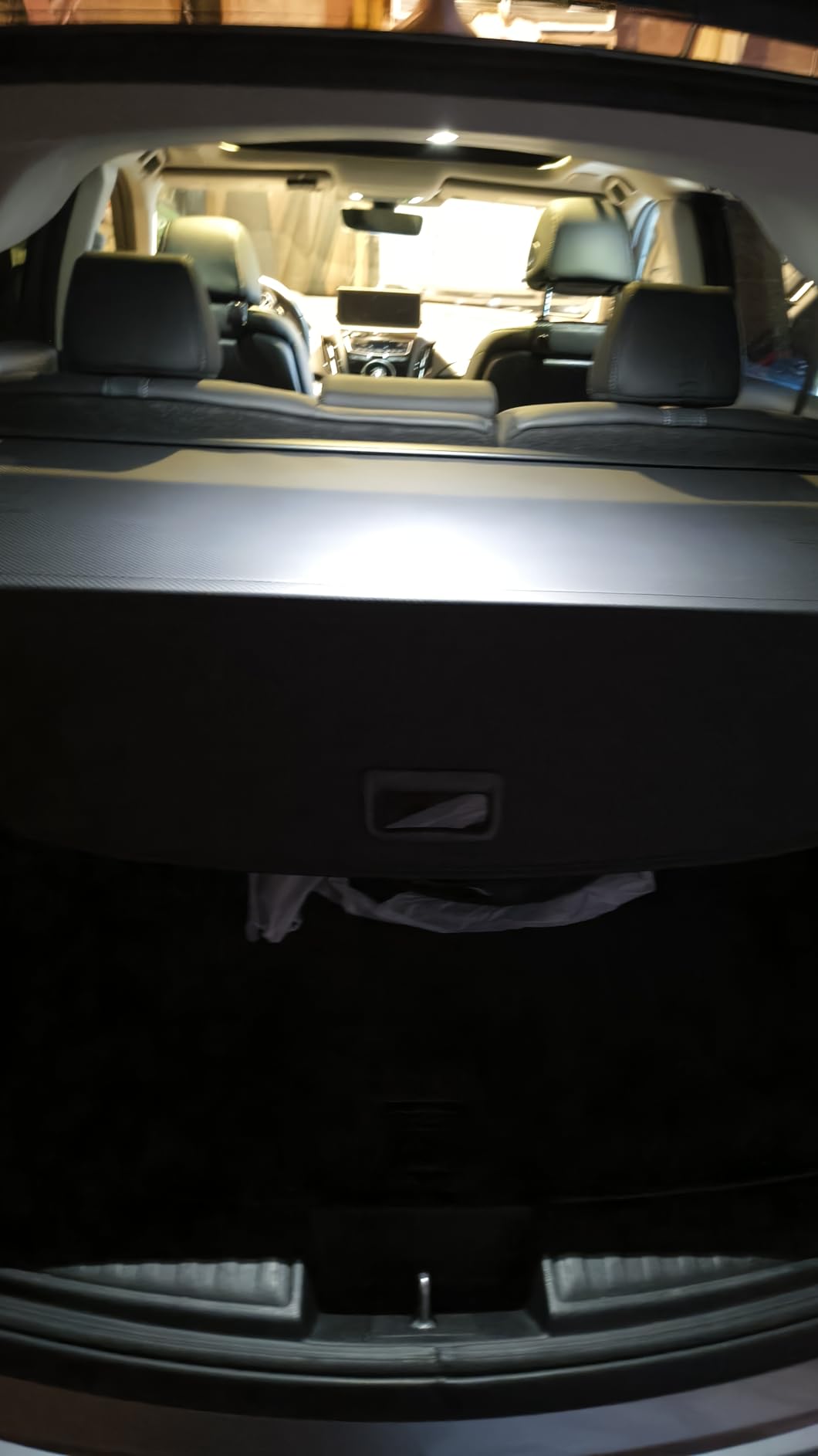 Cargo Cover for Kia Sorento 2026 2025-2021 Accessories Retractable Trunk Cover Security Shielding Shade Cargo Luggage Cover Trunk Privacy Protection (Carbon Fiber Texture) customer photo 1