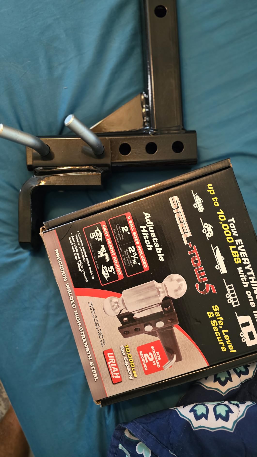 Orion Motor Tech Trailer Hitch Ball Mount, Adjustable Tow Hitch for 2