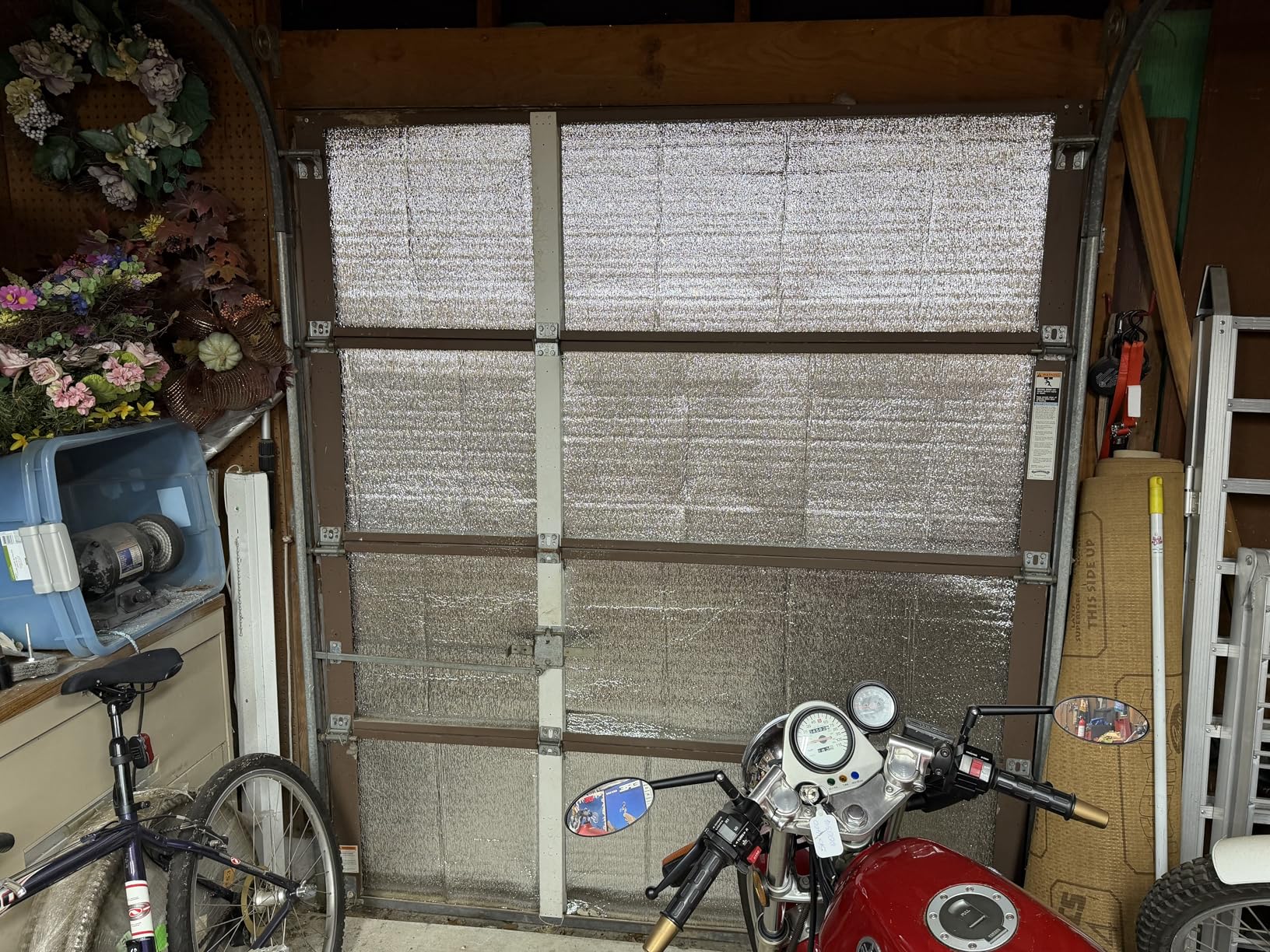 BEEST FULLSTOP Garage Door Insulation Kit - 8x7 & 8x8 ft Single Garage Door Insulation Panels - 8 Pre-Cut 24x48 Foam-Core Panels customer photo 1