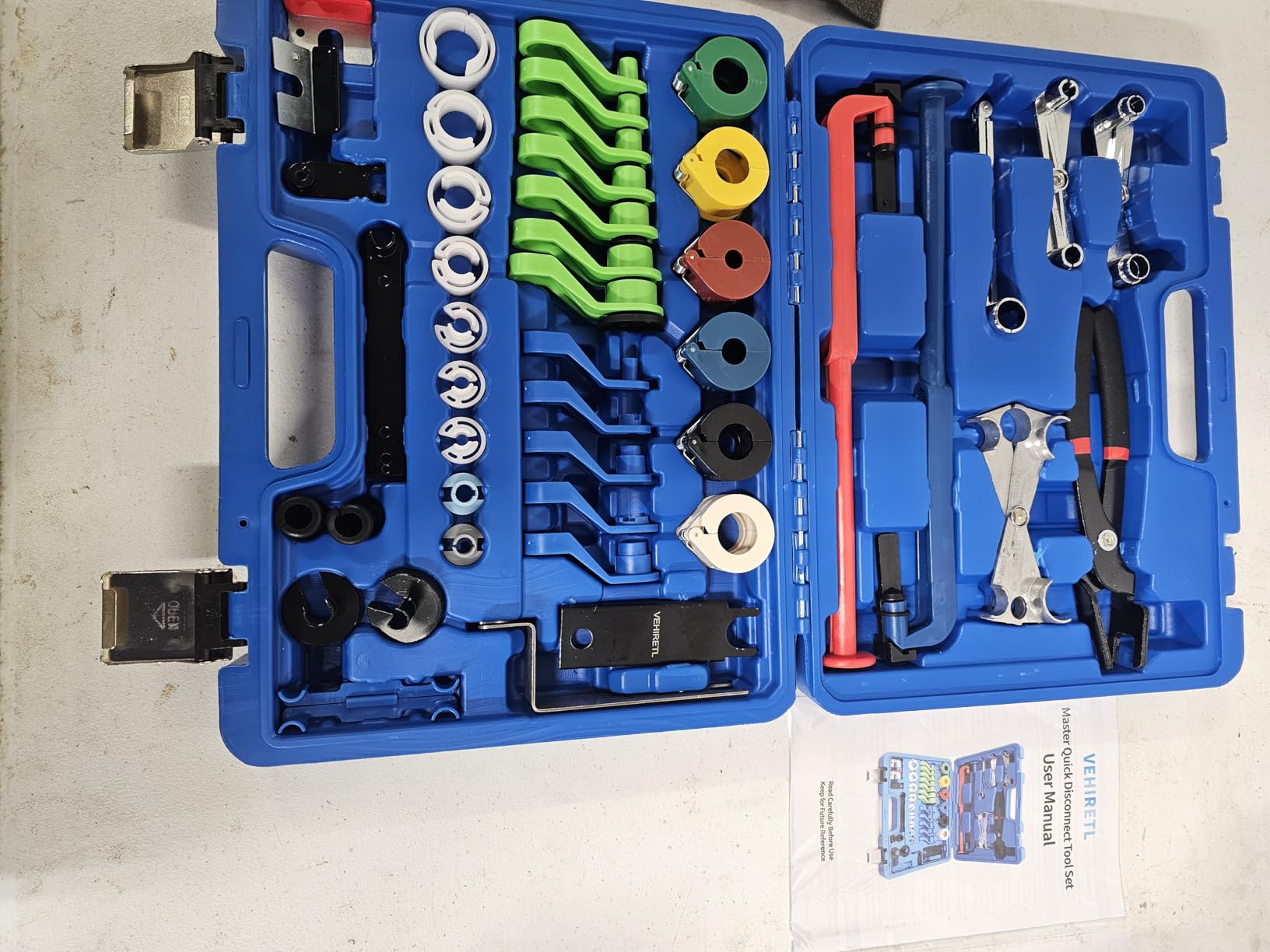 45pcs Master Quick Disconnect Tool Set Fuel Line Disconnect Tool Kit for Automotive A/C Fuel & Transmission Systems, Fuel Line Removal and Separator Tool Compatible with GM Ford Chrysler customer photo 2
