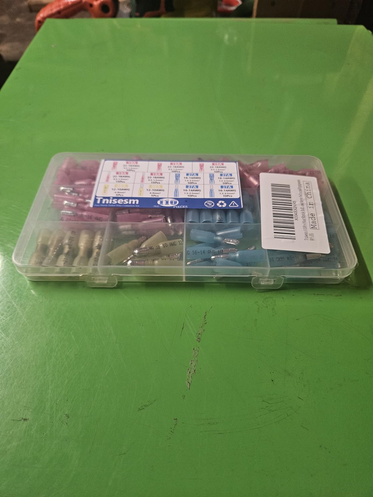 Tnisesm 110Pcs Heat Shrink Bullet Wire Connectors Kit 22-10AWG, Waterproof Bullet connectors Heat Shrink Female&Male Connector for Automotive Boat Stereo Industrial Equipment customer photo 2