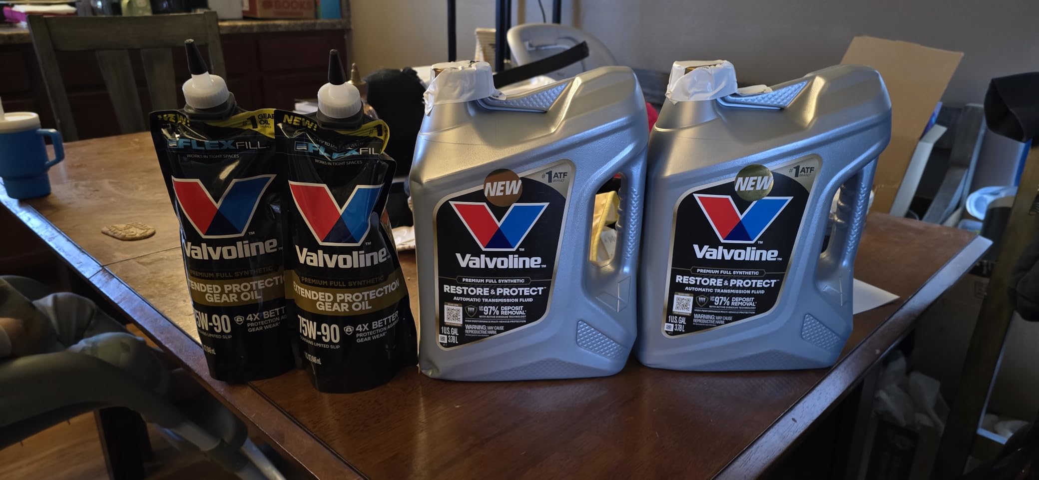 Valvoline FlexFill Extended Protection Full Synthetic 75W-90 Gear Oil 1 QT Pouch customer photo 2