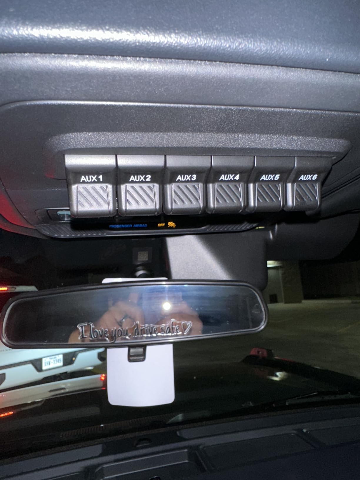 OEM Overhead Auxiliary Switch Panel for 2021-2025 Ford Bronco & F-150, 6-Gang Upfitter Switch Replacement for Overhead Sunglasses Holder, Factory-Style Control Panel customer photo 1