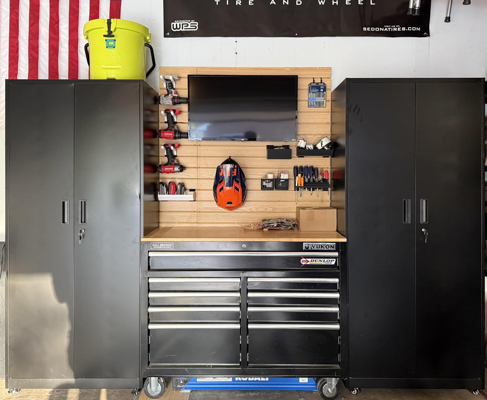 INTERGREAT Black Metal Storage Cabinet, 72