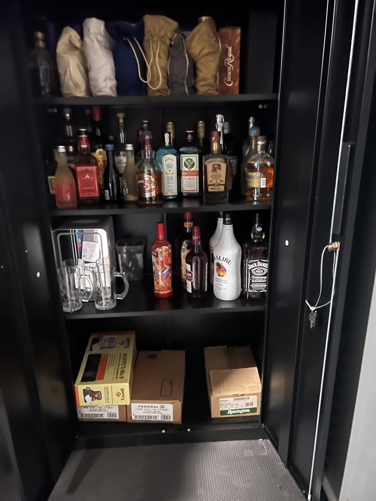 INTERGREAT Black Metal Storage Cabinet, 72