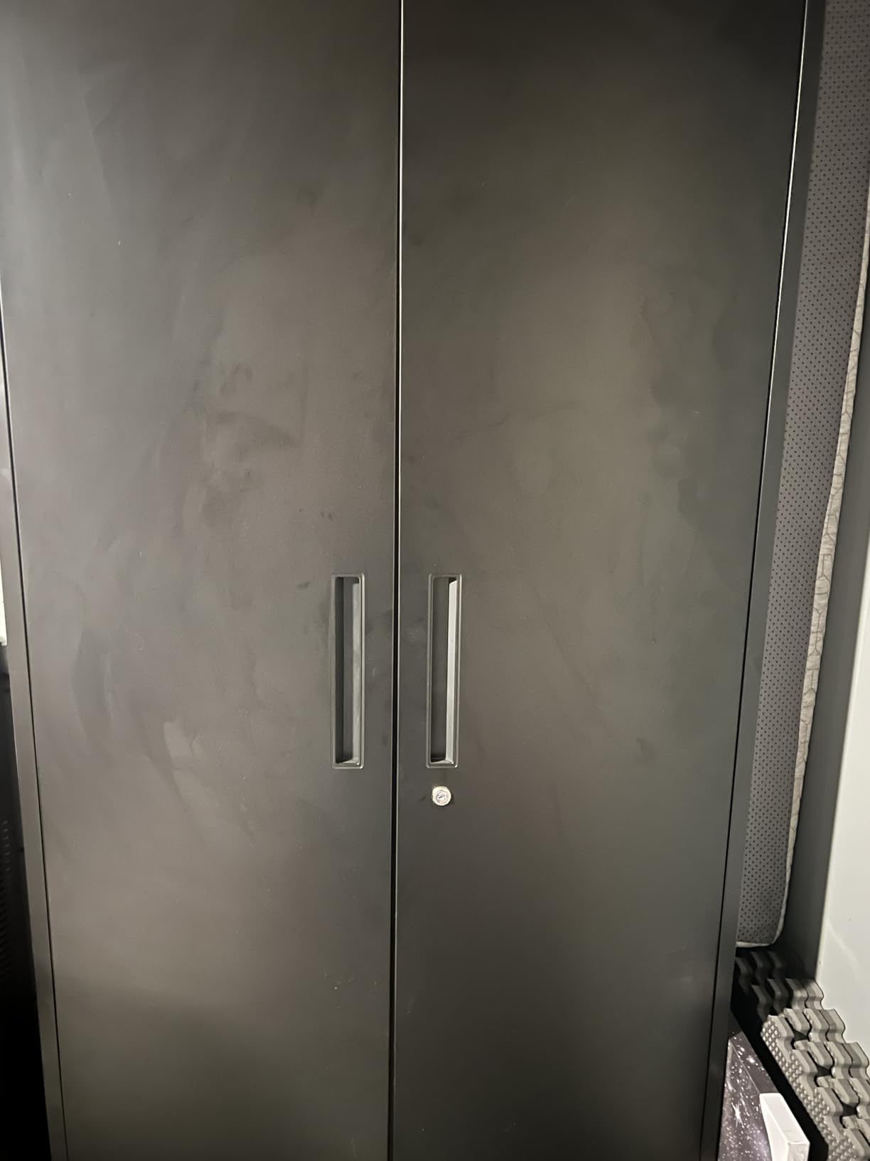 INTERGREAT Black Metal Storage Cabinet, 72