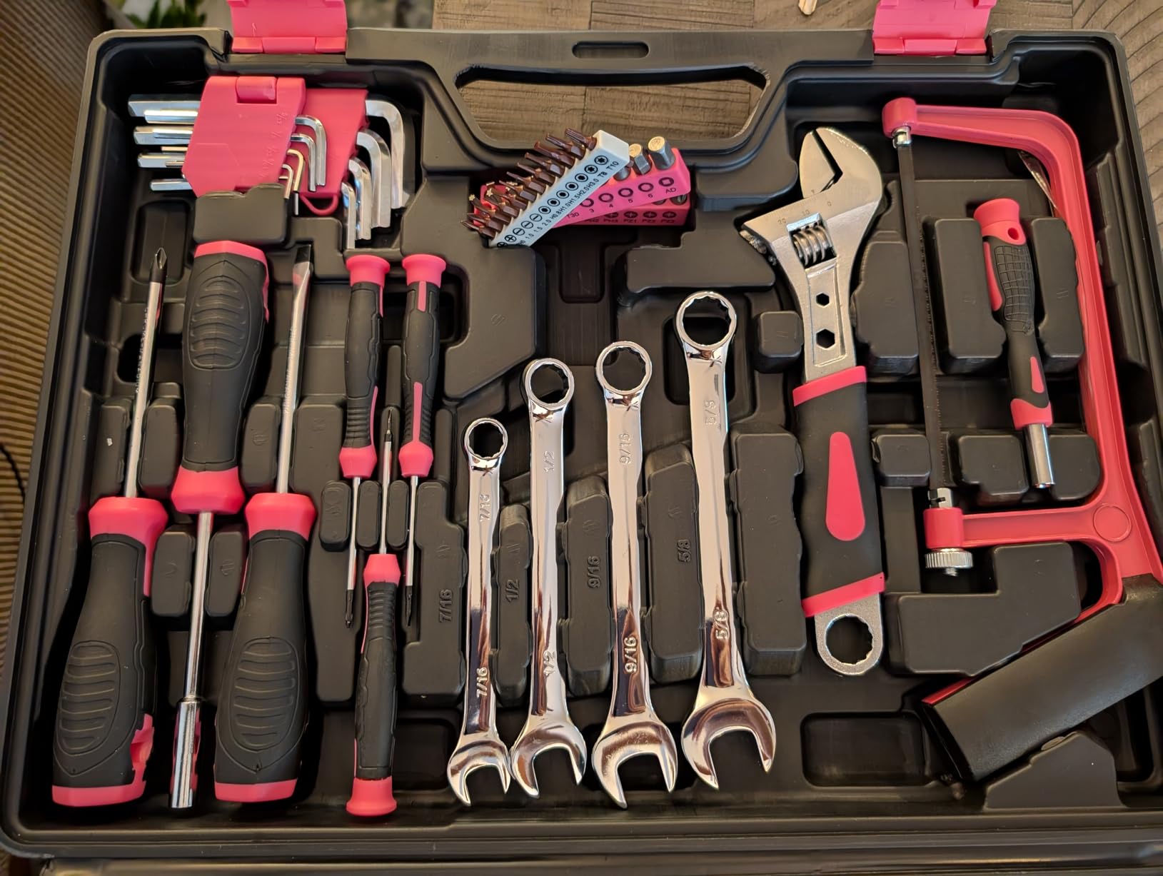 Tool Set- 412 Piece Home Repair/Auto Tool Kit, Storage Organizer with Drawers, Toolbox Storage Case for Women & Men, Perfect for Homeowner, Diyer, Handyman, DIY customer photo 2