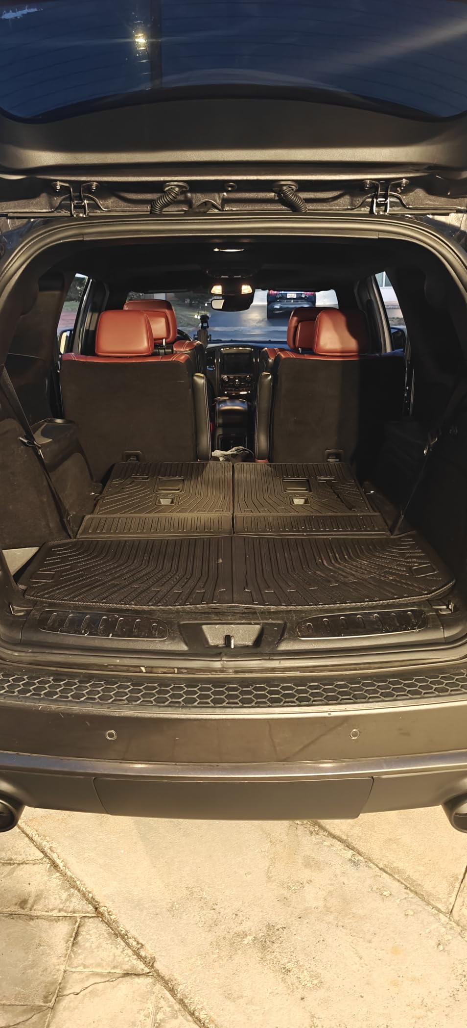 Cargo Mat & Backrest Mat Fits for Chevy Traverse 2024-2026 & GMC Acadia 2024-2026 & Buick Enclave 2025-2026 (7/8 Seats) All Weather TPE Trunk Mat customer photo 2
