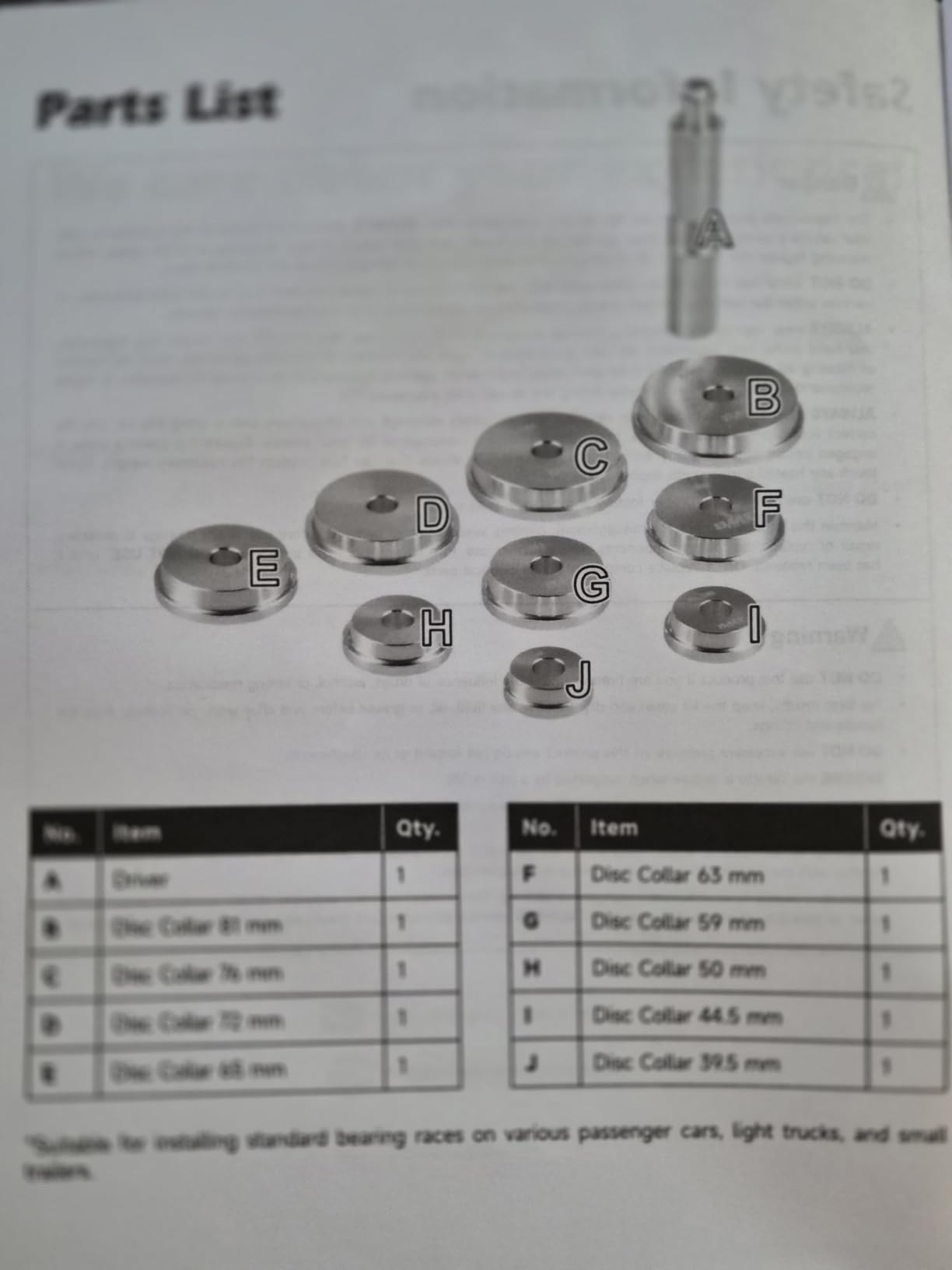 Orion Motor Tech 2 in 1 Bearing Press Kit & Truck Hub Seal Installer Kit, Complete Bearing Race Seal Service Kit with Seal Driver, 9 Bearing Adapters, Bearing Hub Seal Remover and Installer Kit customer photo 1