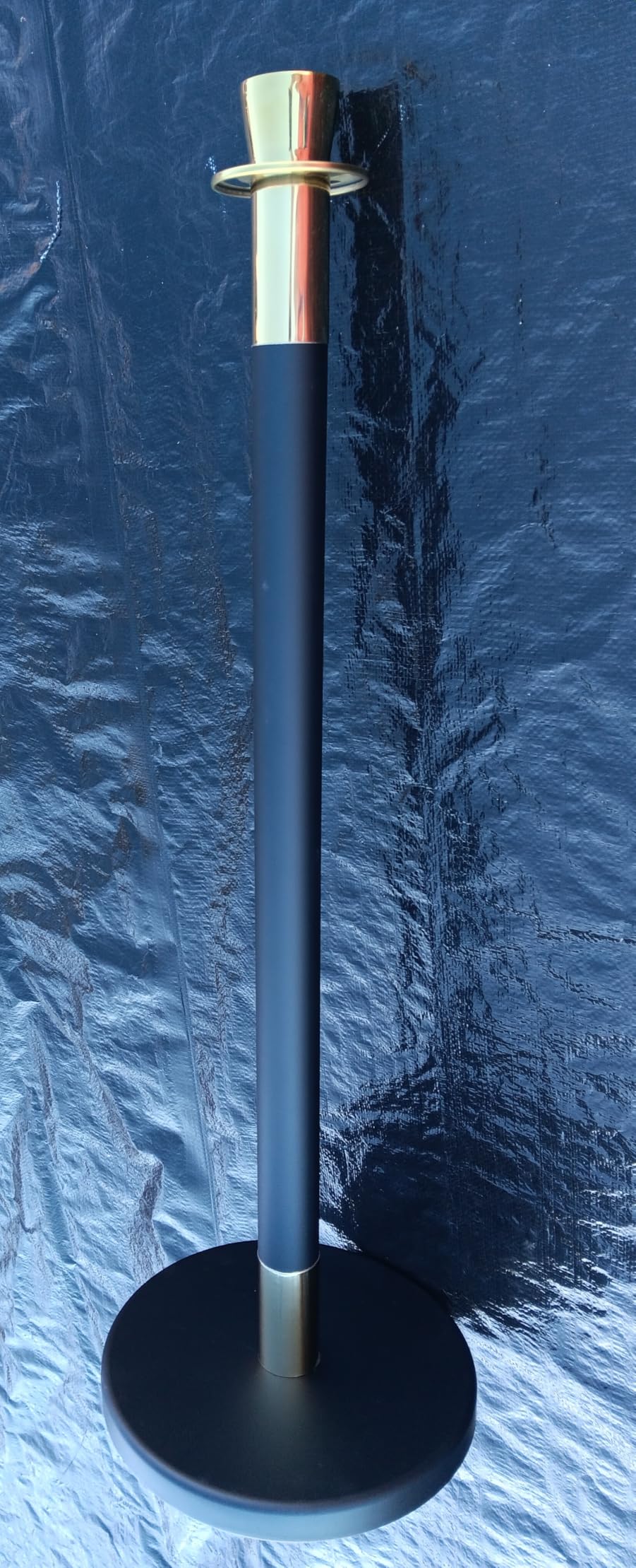 8pcs Sturdy Stanchion Posts, 8pcs High Quality Black Velvet Ropes, Water/Sand/Concrete Fillable Leakproof Base, Crowd Control Barriers for Birthday, Prom, Business, Wedding, Red Carpet customer photo 1