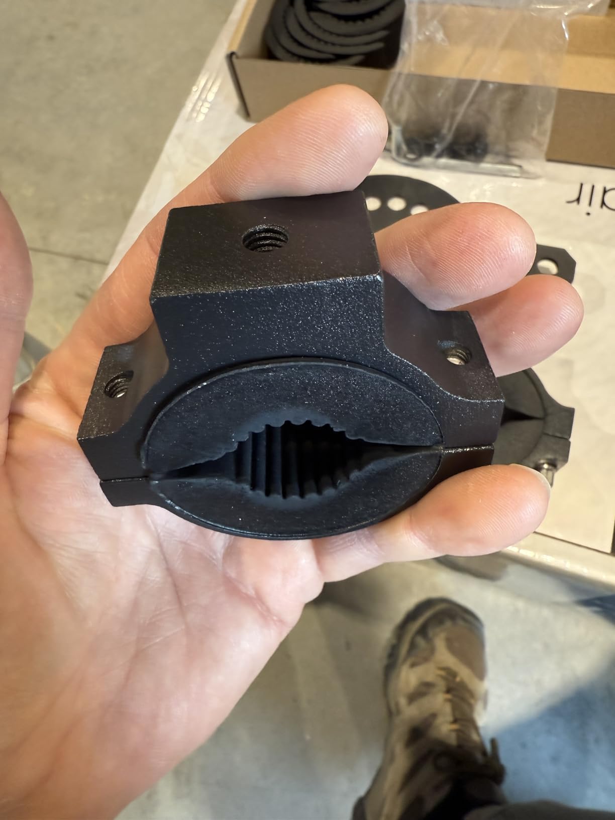 Upgrade RX-DLX-PM Gas Can Pack Mount, Fuel Water Tank Mount Oil Can Holder Gasoline Pack Fuel Container Mounting Bracket Kit for UTV SXS ATV Golf Cart Jeep Motorcycle Truck Snowbike Snowmobile customer photo 2