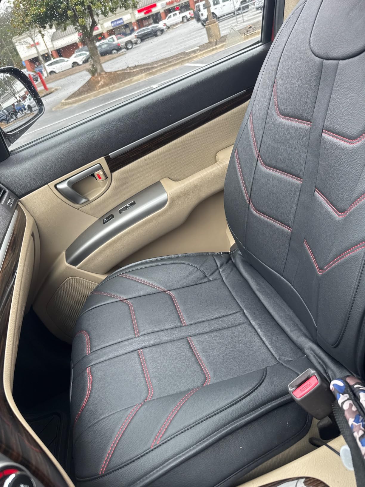TTX LIGHTING Car Seat Covers fit for Nissan Pathfinder 2011-2026 Full Set: Premium Leather Automotive Seat Cover with Airbag Compatible Waterproof (5 Seats, Black) customer photo 2