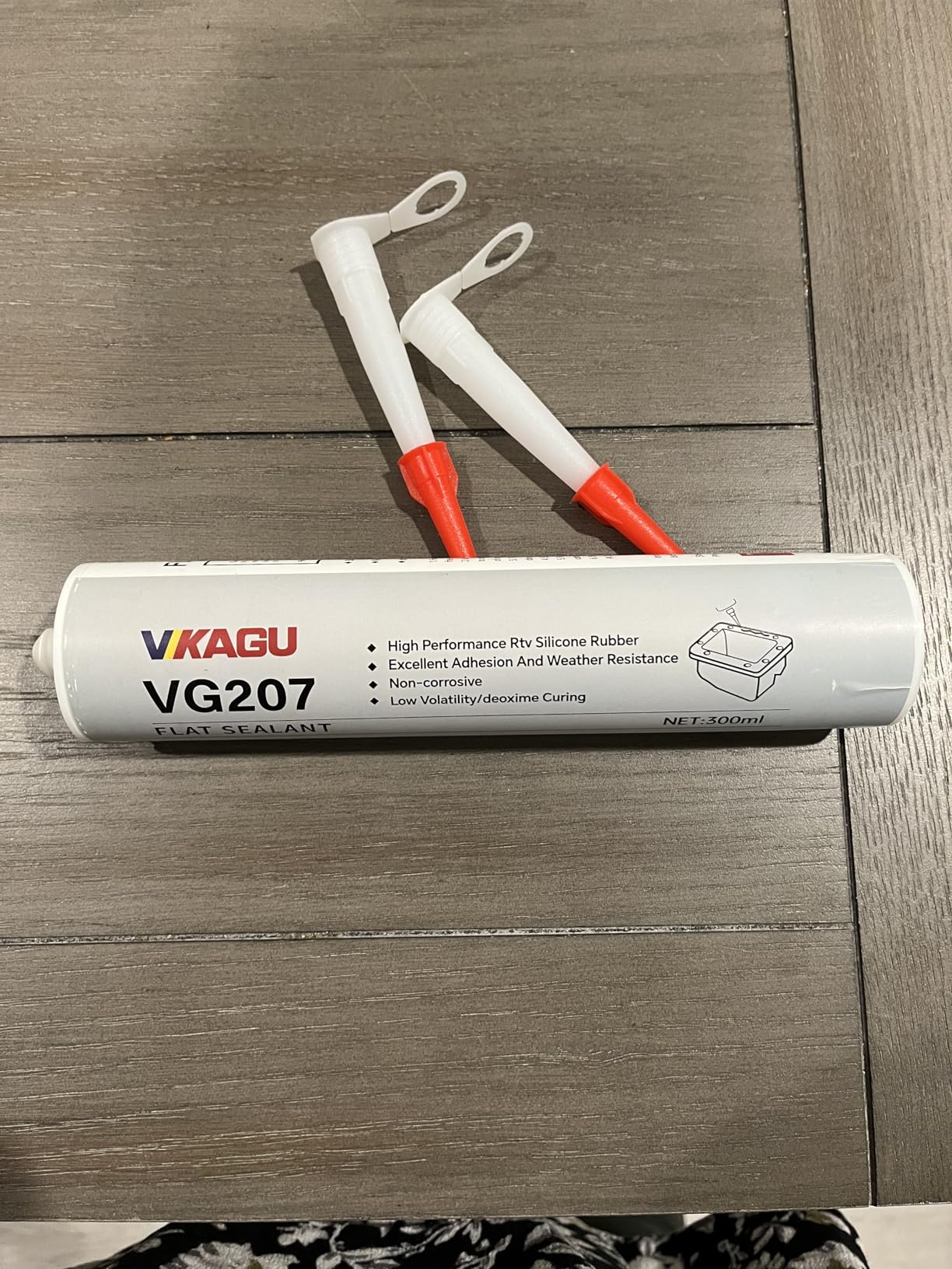 VG510 Anaerobic Flange Sealant - High Temperature Gasket Maker for Rigid Metal Machined Flanges - 10.14 fl oz Cartridge customer photo 2