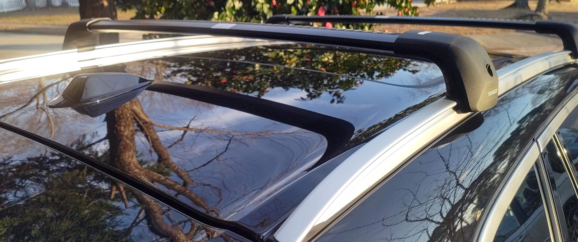 KINGGERI 330lb Lockable Roof Rack Cross Bars Compatible with 2021-2026 Chevy Tahoe & Suburban, GMC Yukon XL, Cadillac Escalade ESV with Flush Side Rails, Heavy Duty Rooftop Aluminum Accessories customer photo 1