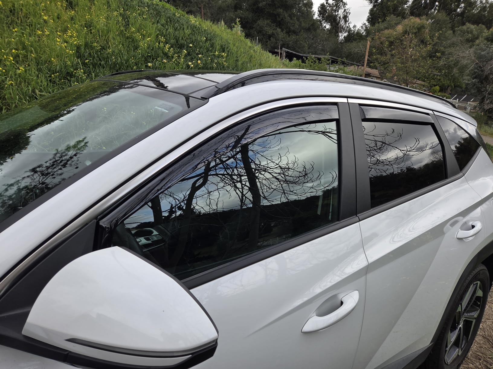 in-Channel Rain Guards Fit for Kia Seltos 2021 2022 2023 2024 2025 2026, Window Rain Guards Visors Vent Visors Window Deflector Vent Shades Car Accessories -4 pcs customer photo 1