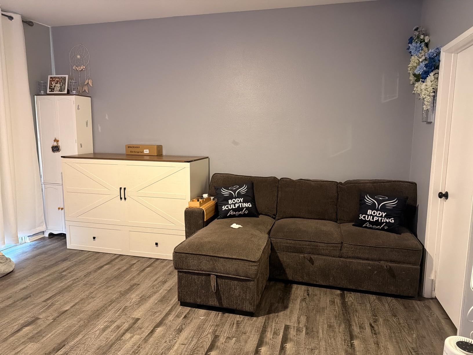 LUXOAK Queen Murphy Bed with 6