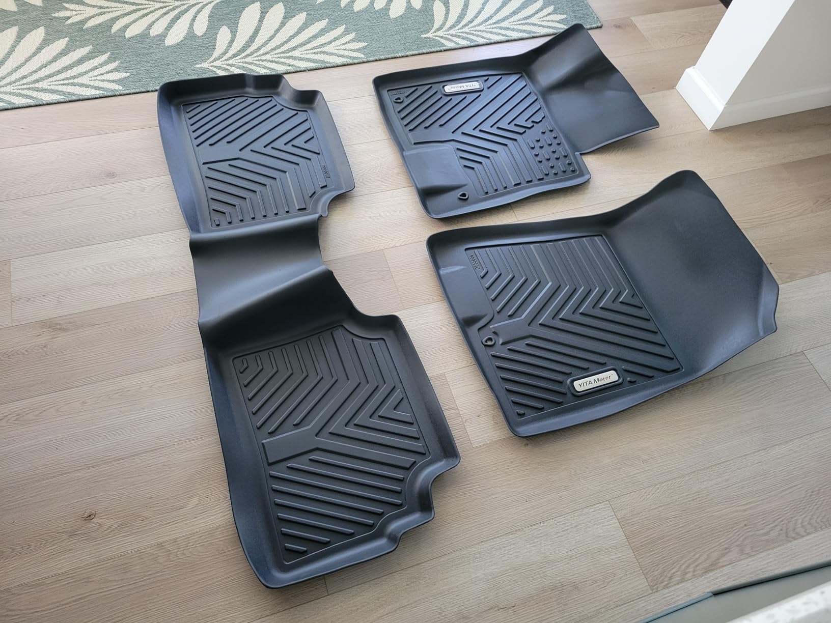 YITAMOTOR Floor Mats for Kia Telluride 7&8 Seats 2020-2025, Custom Fit All Weather TPE Rubber Mat, Kia Telluride Accessories Floor Liners Full Set, 1st & 2nd & 3rd Row & Backrest Mats & Cargo Liner customer photo 2