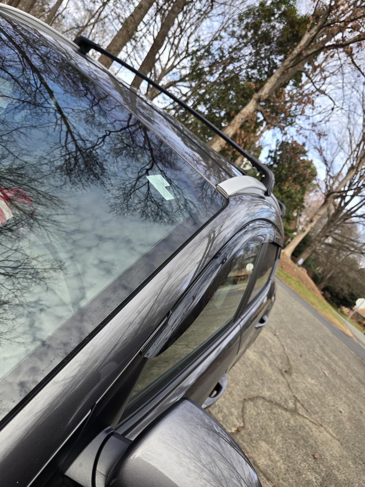 in-Channel Rain Guards for Nissan Altima 2019-2026, Window Visor Shields Vent Deflector Shade Wind Dark Smoke 2020 2021 2022 2023 2024 2025 19 20 21 22 23 24 25 26, Tape-On Inside-Mount, 4PCS customer photo 2