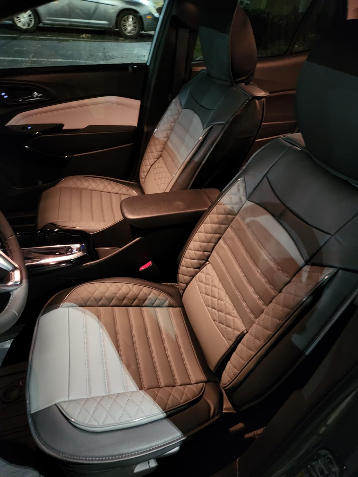 Car Seat Covers fit for Hyundai Palisade 2020-2025 2026: Leather Full Set Seat Covers Waterproof Automotive Seat Protector (5 Seats, Black) customer photo 2