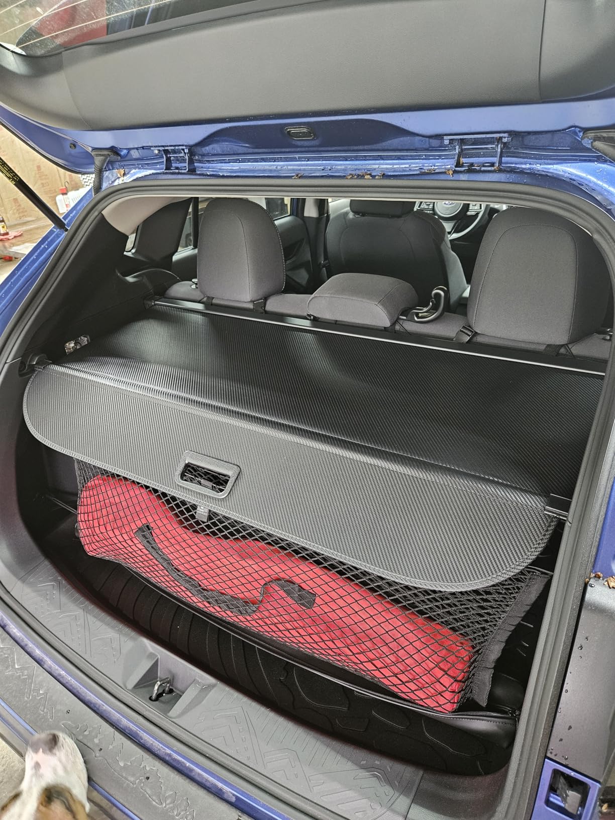 Cargo Cover for 2026 Hyundai Palisade, Retractable Rear Trunk Cover Compatible with Hyundai Palisade 2026 Security Shielding Shade No Gap Car Accessory Carbon Fiber, Black customer photo 1