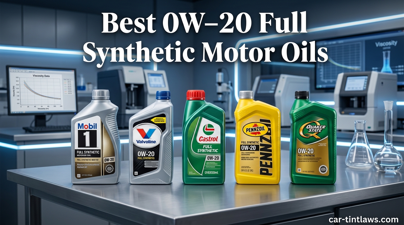 Best 0W-20 Full Synthetic Motor Oils