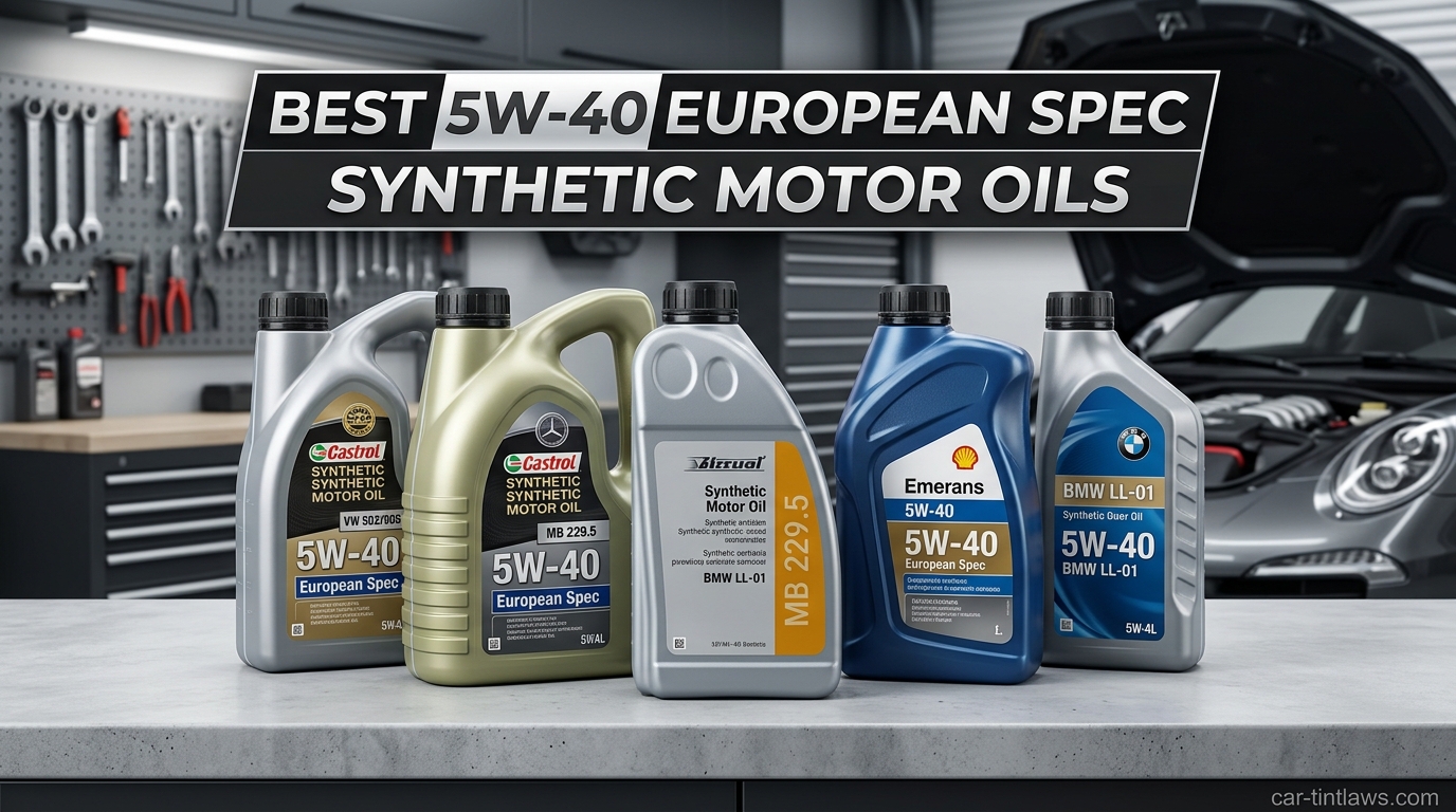 Best 5W-40 European Spec Synthetic Motor Oils