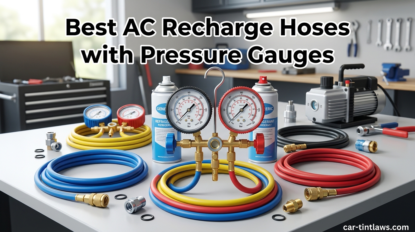 Best AC Recharge Hoses with Pressure Gauges