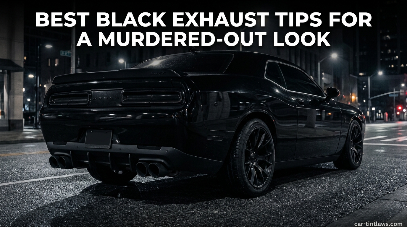 Best Black Exhaust Tips for a Murdered-Out Look