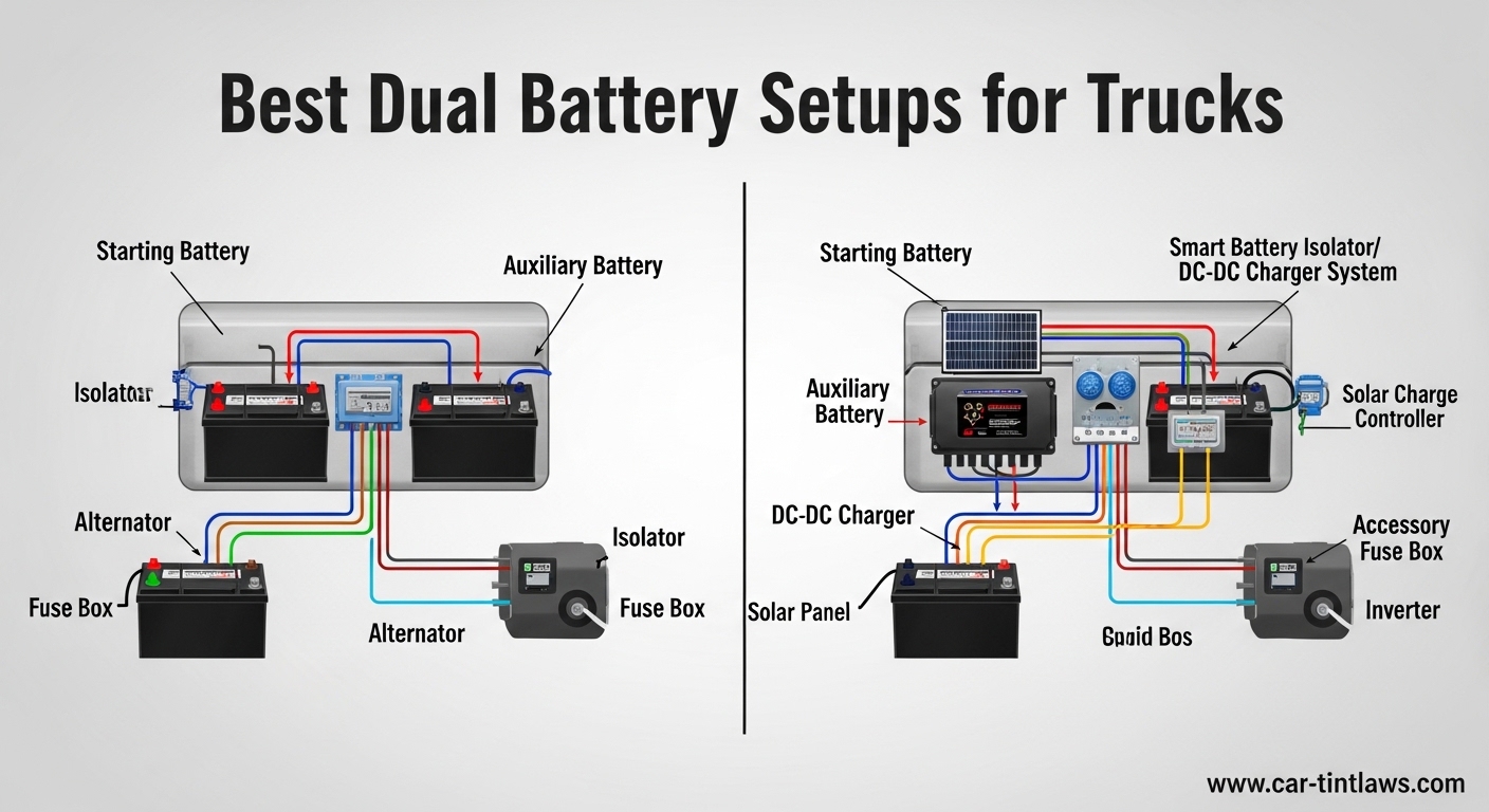 Best Dual Battery Setups for Trucks